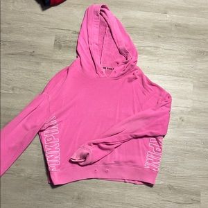 PINK cropped sweatshirt